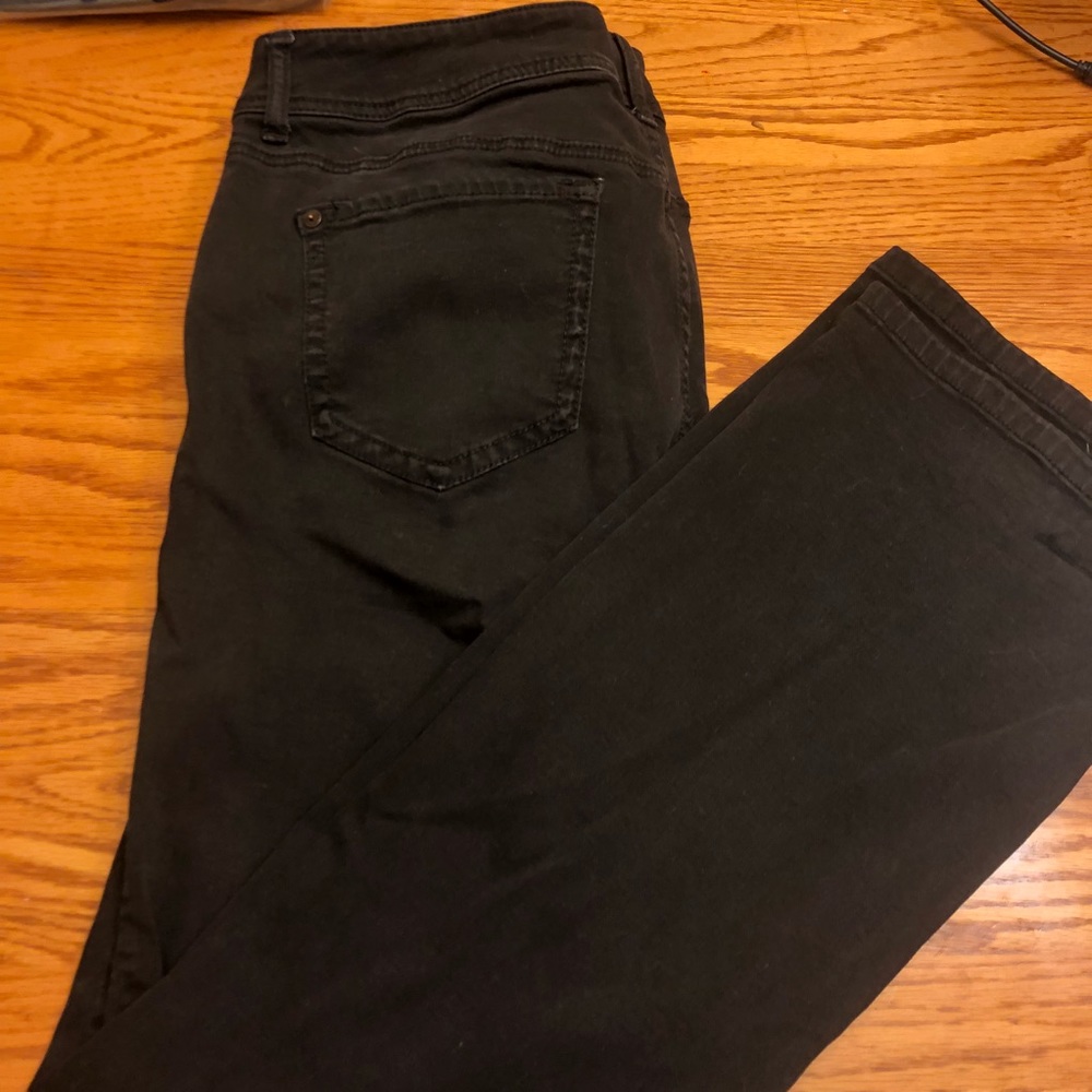Black bootcut jeans size 14